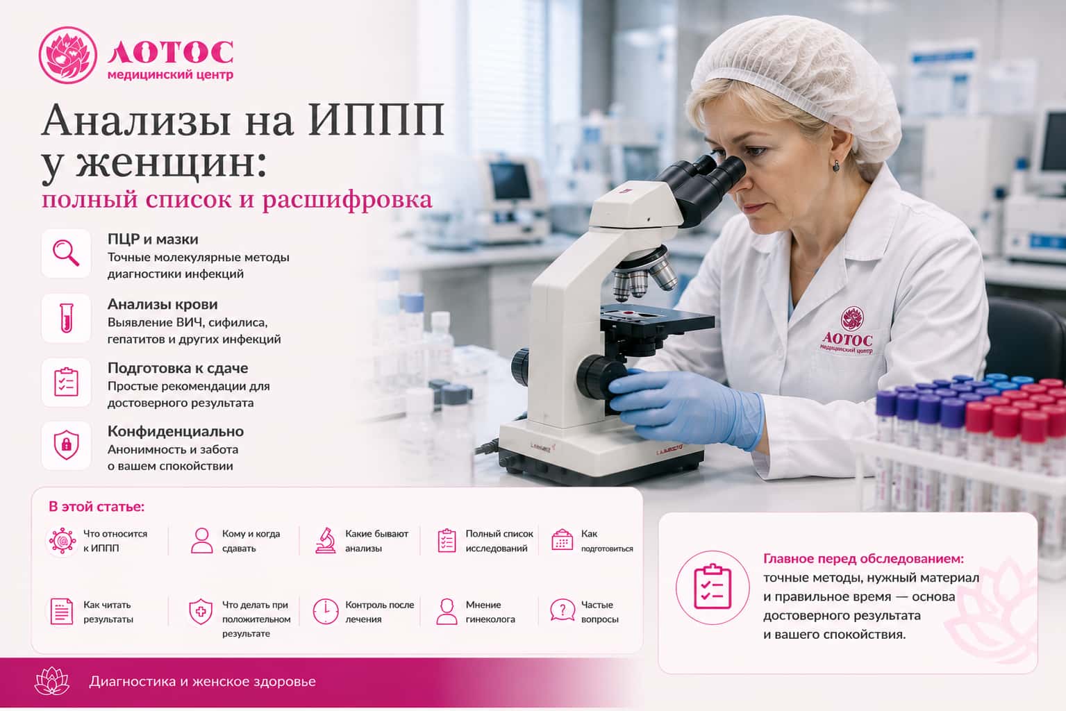 Анализы на ИППП: какие нужны, как сдавать и расшифровать